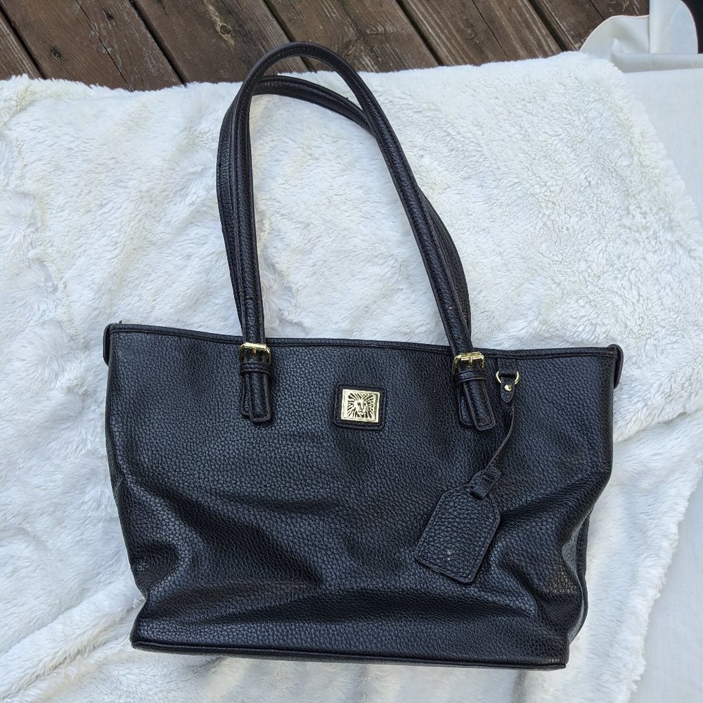 Anne Klein Bag - Black/Maroon